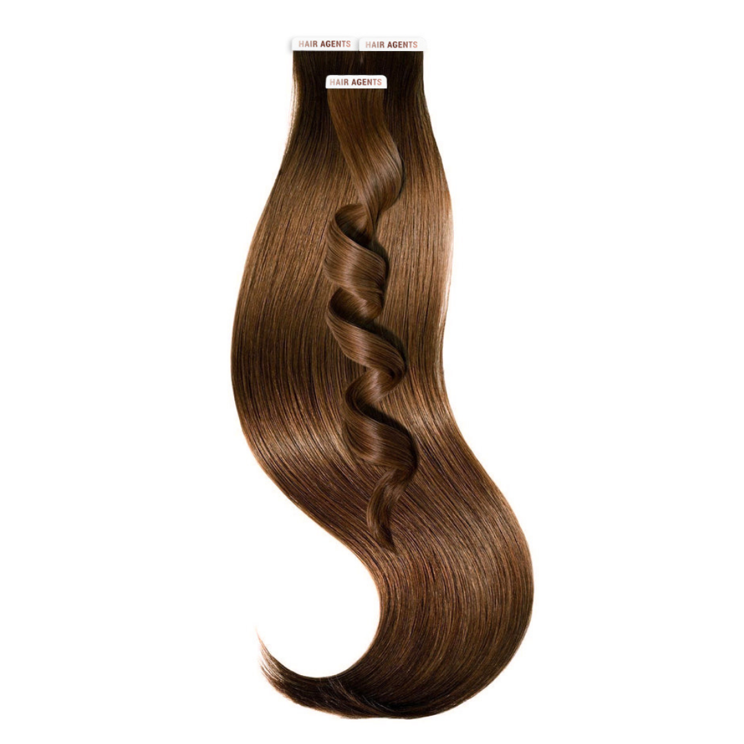 Nr-3-Dark-Brown Tape Extension Luxury Line in der Farbe Nr.3-Dark-Brown von der Firma Hair Agents